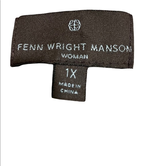 Fenn Wright Manson womens button down cardigan 1X plus size beige gold - Picture 13 of 13